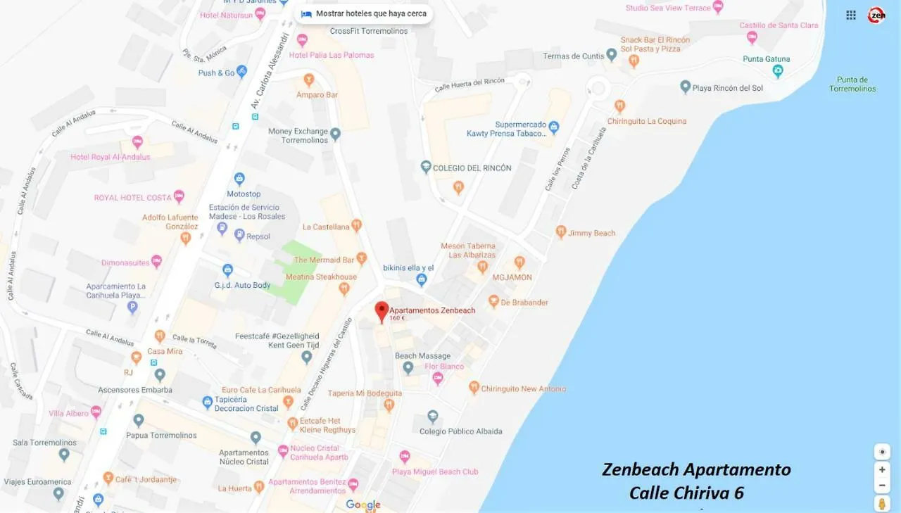 Zenbeach 1A playa carihuela Torremolinos 0*,  España